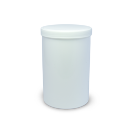 Screw top container from oragnic plastic material - sugar cane