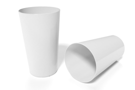 Bioplastic reusable beaker 0,4 l manufacturer