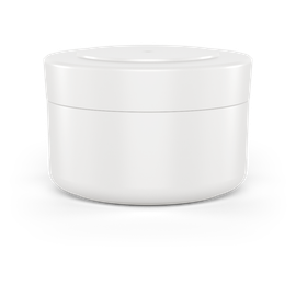 Plastic Cosmetic and cream jar with screw-top 