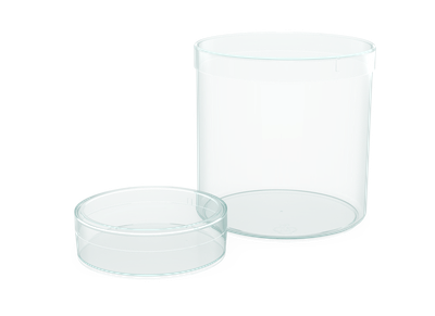 manufacturer of round containers with push-on lids