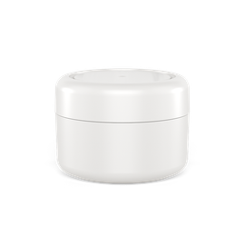 single wall plastic cosmetic jar 